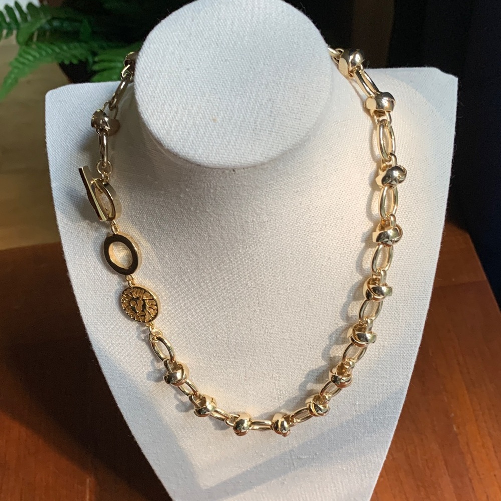 Anne Klein Gold-Tone Chain Link Necklace